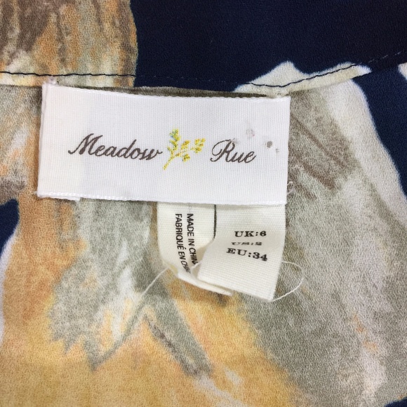 Anthropologie Meadow Rue Size 2 Michelia Blouse - Picture 6 of 8